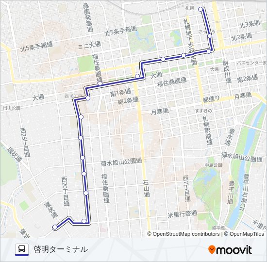 ５１ bus Line Map