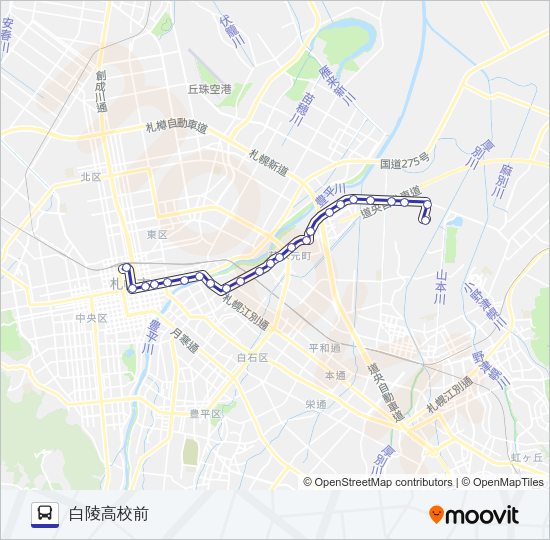 ９ バスの路線図