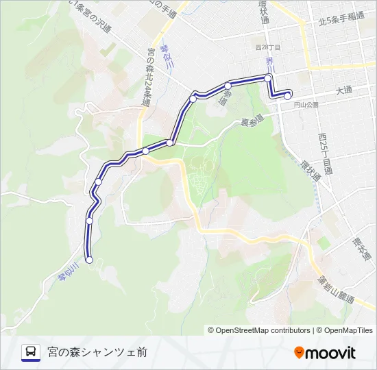 円１４ Bus Line Map