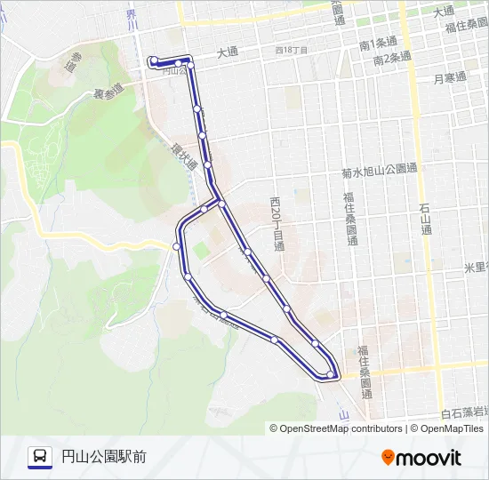 循環円１０ Bus Line Map