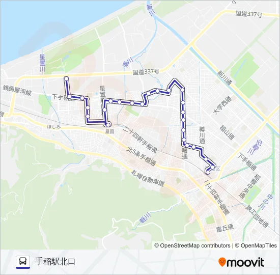 手８４ バスの路線図