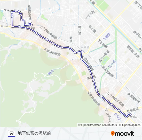 宮５９ バスの路線図