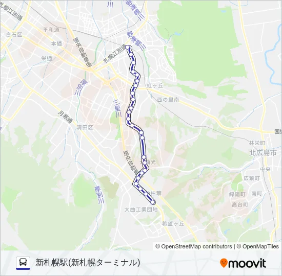 新１１０ Bus Line Map