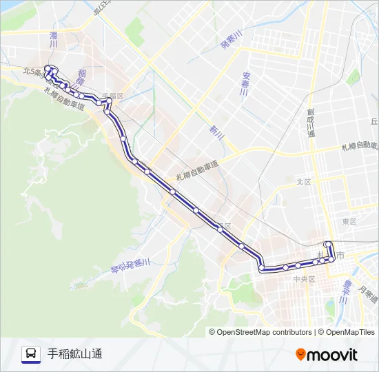 快速６４ Bus Line Map