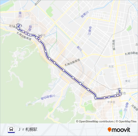 快速６４ Bus Line Map