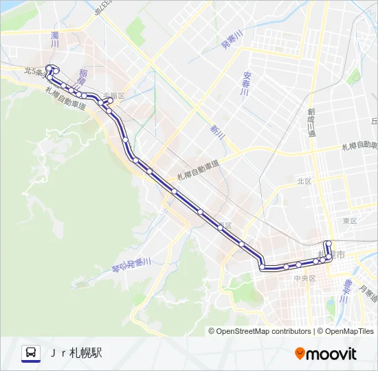 快速６４ Bus Line Map