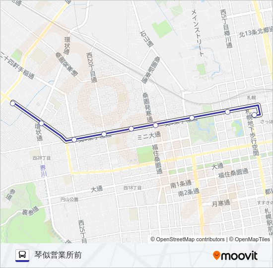 ５８ Bus Line Map