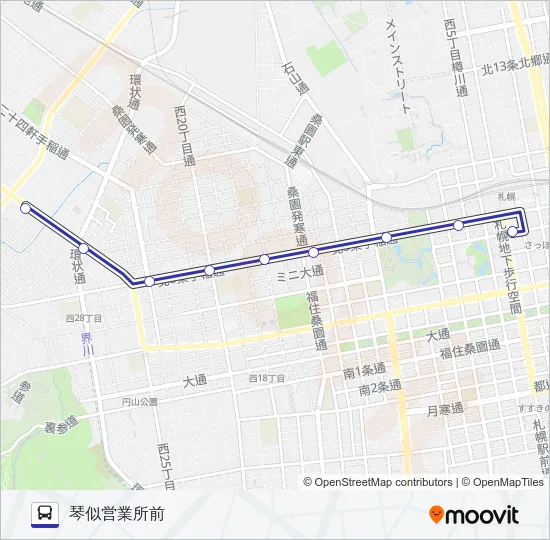 ５８ Bus Line Map