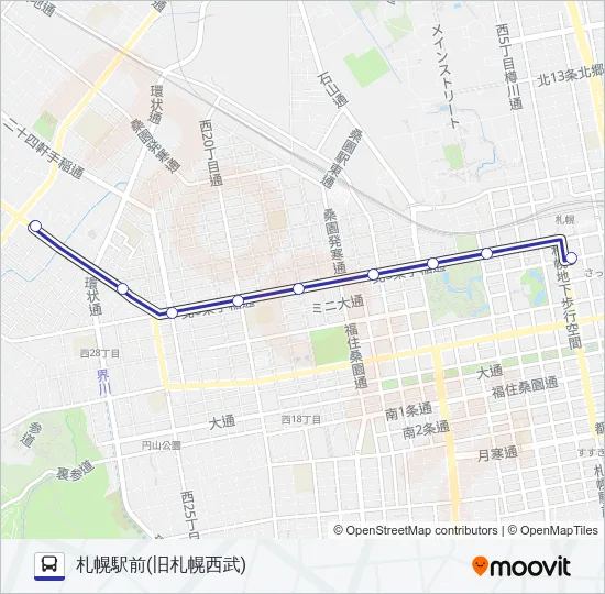 ５８ バスの路線図