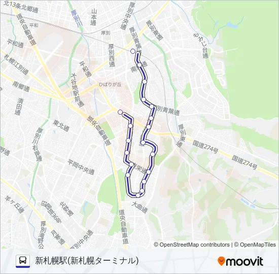 新１１ Bus Line Map
