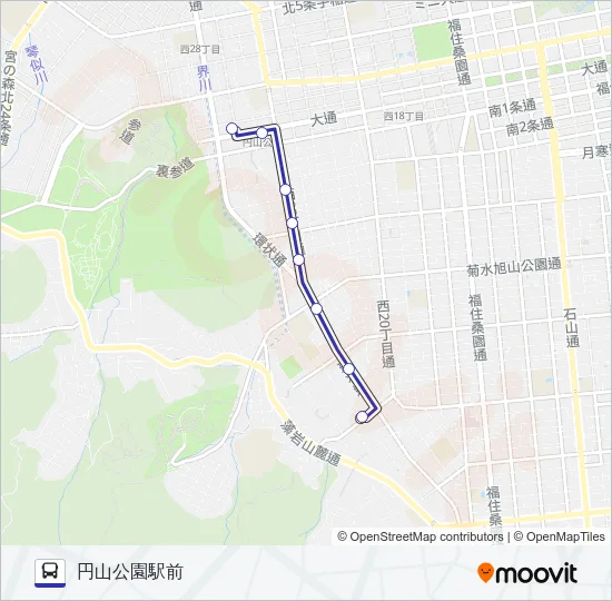 円１１ バスの路線図