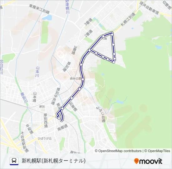 循環新８２ Bus Line Map