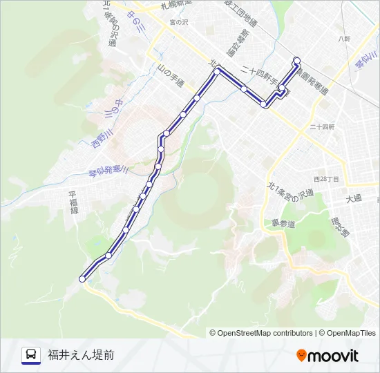 琴４１ バスの路線図
