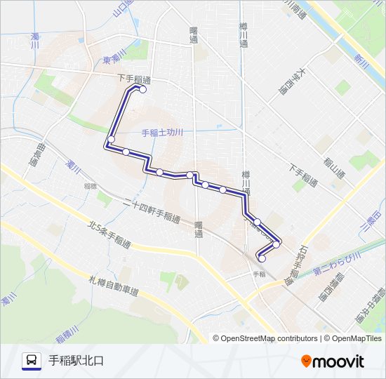 手９０ バスの路線図