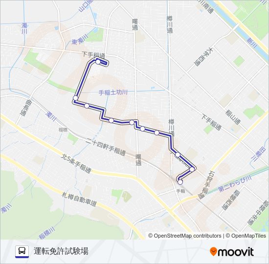 手９０ Bus Line Map