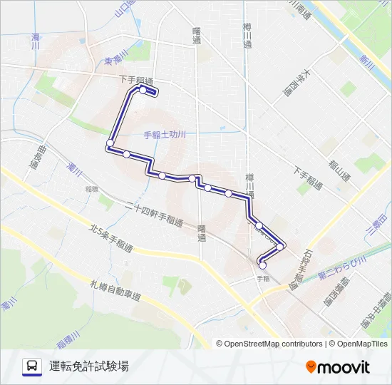 手９０ バスの路線図