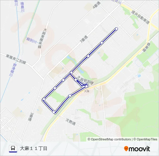 循環麻９８ Bus Line Map