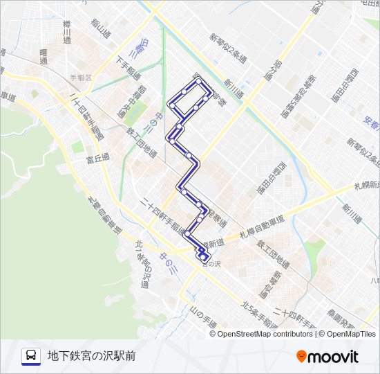 循環宮４６ バスの路線図