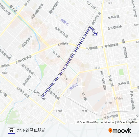 琴４６ Bus Line Map
