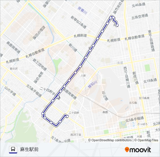 琴４６ バスの路線図