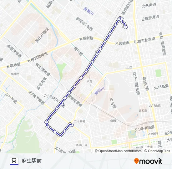 琴４６ バスの路線図