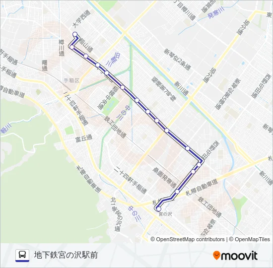 宮７９ バスの路線図