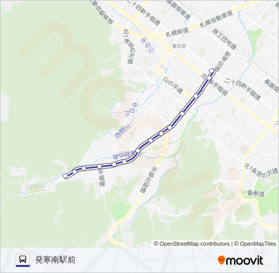 発４２ Bus Line Map