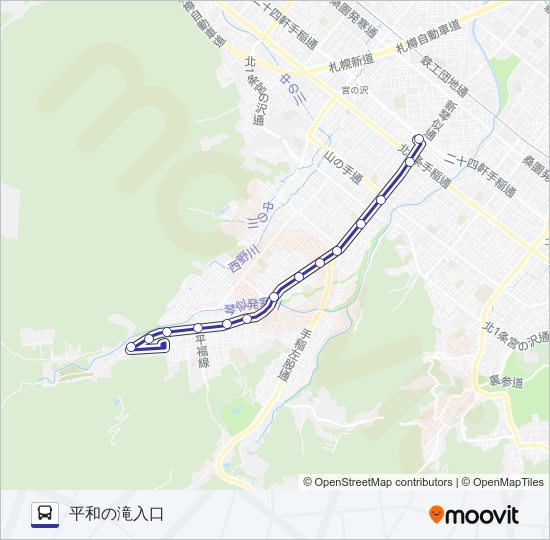 発４２ バスの路線図