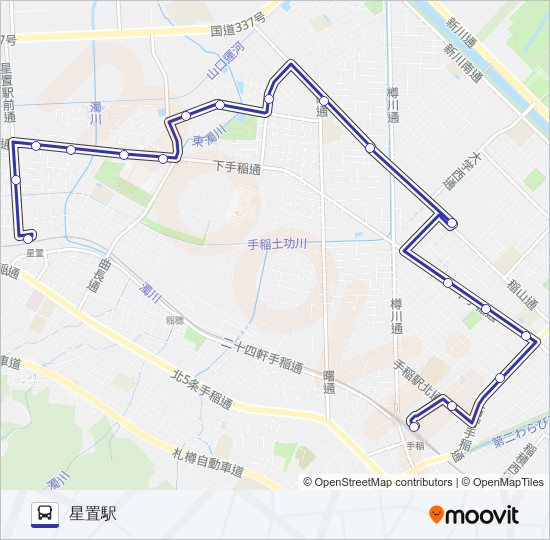 手８５ バスの路線図