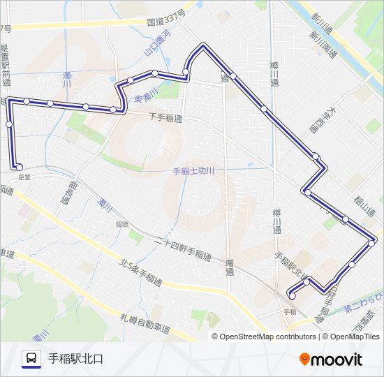 手８５ バスの路線図