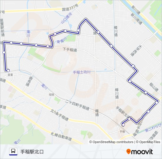 手８５ バスの路線図