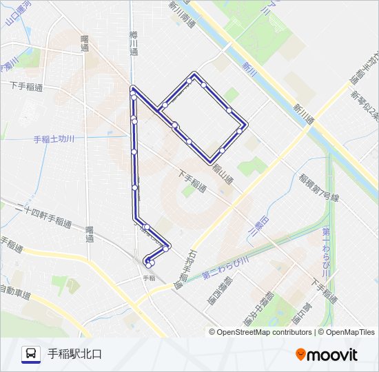 循環手４８ バスの路線図