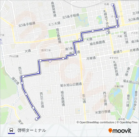 ５３ Bus Line Map