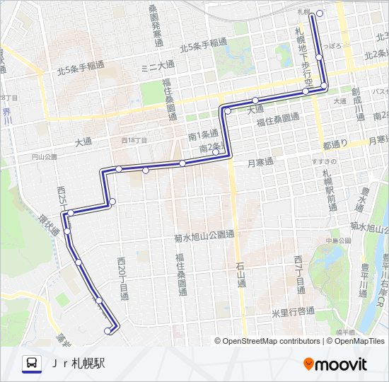 ５３ バスの路線図