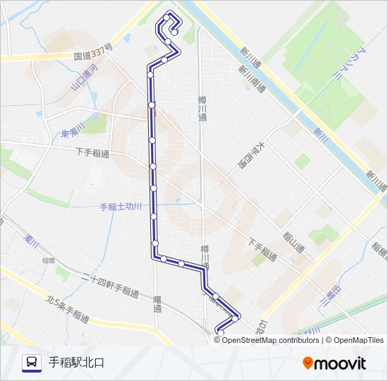 手４１ Bus Line Map