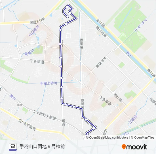手４１ Bus Line Map