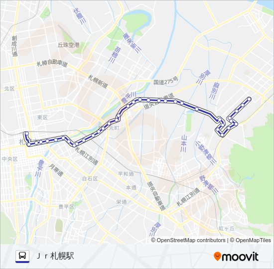 ８ Bus Line Map