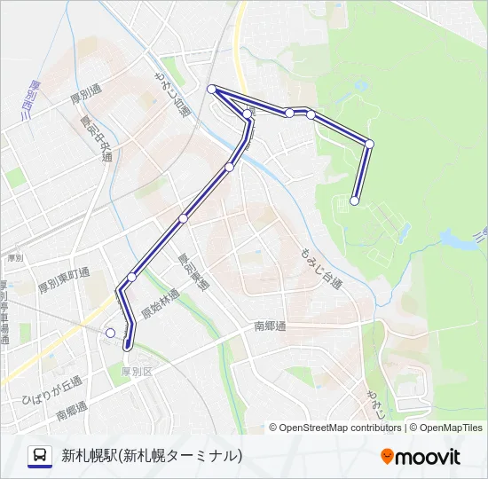 新２２ バスの路線図