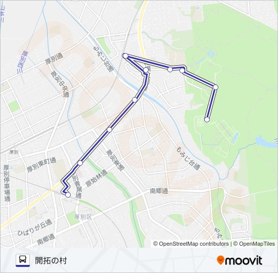 新２２ バスの路線図