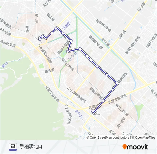 宮４９－１ Bus Line Map