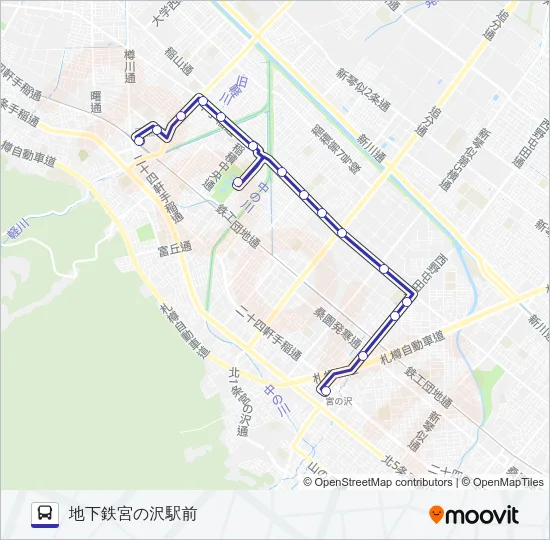 宮４９－１ Bus Line Map