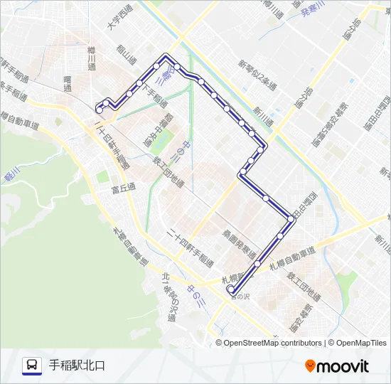 宮７４ バスの路線図