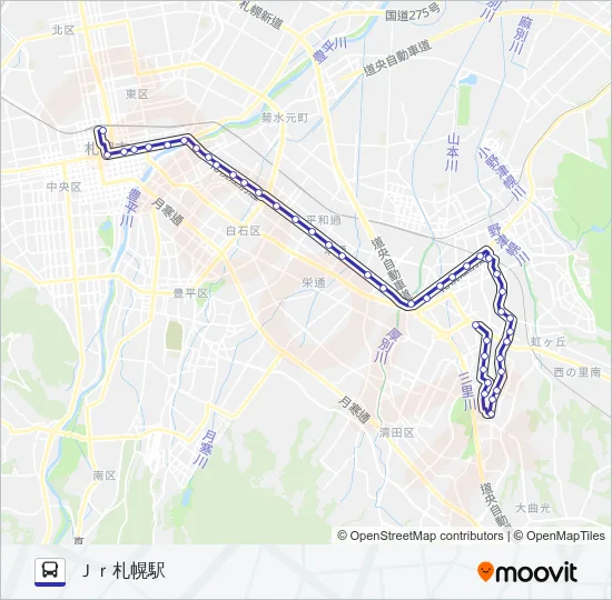 １３ Bus Line Map