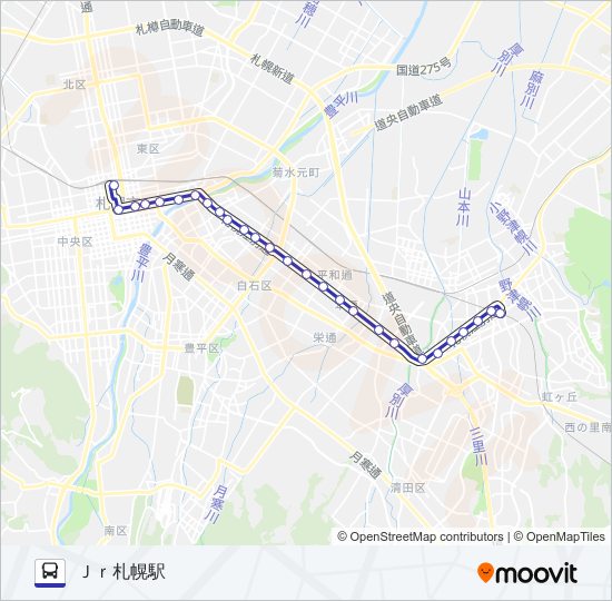 １ バスの路線図