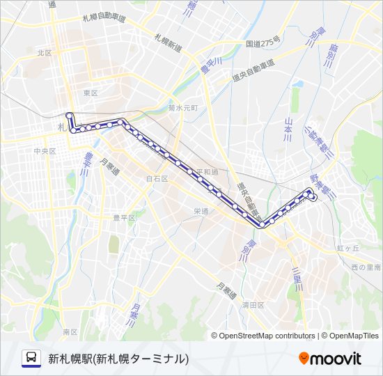 １ バスの路線図