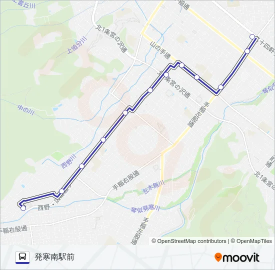 発４３ バスの路線図