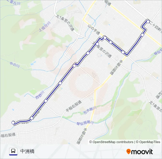 発４３ バスの路線図