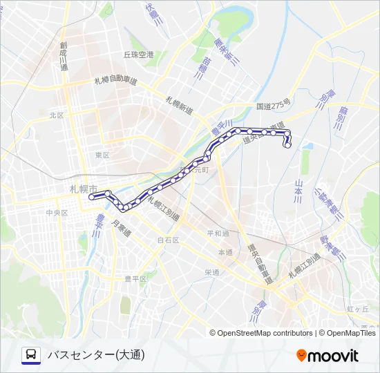 バ５ Bus Line Map