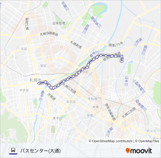 バ５ バスの路線図