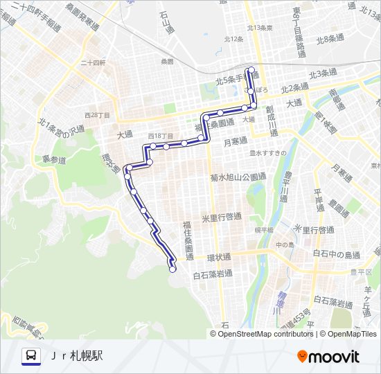 ５０ Bus Line Map